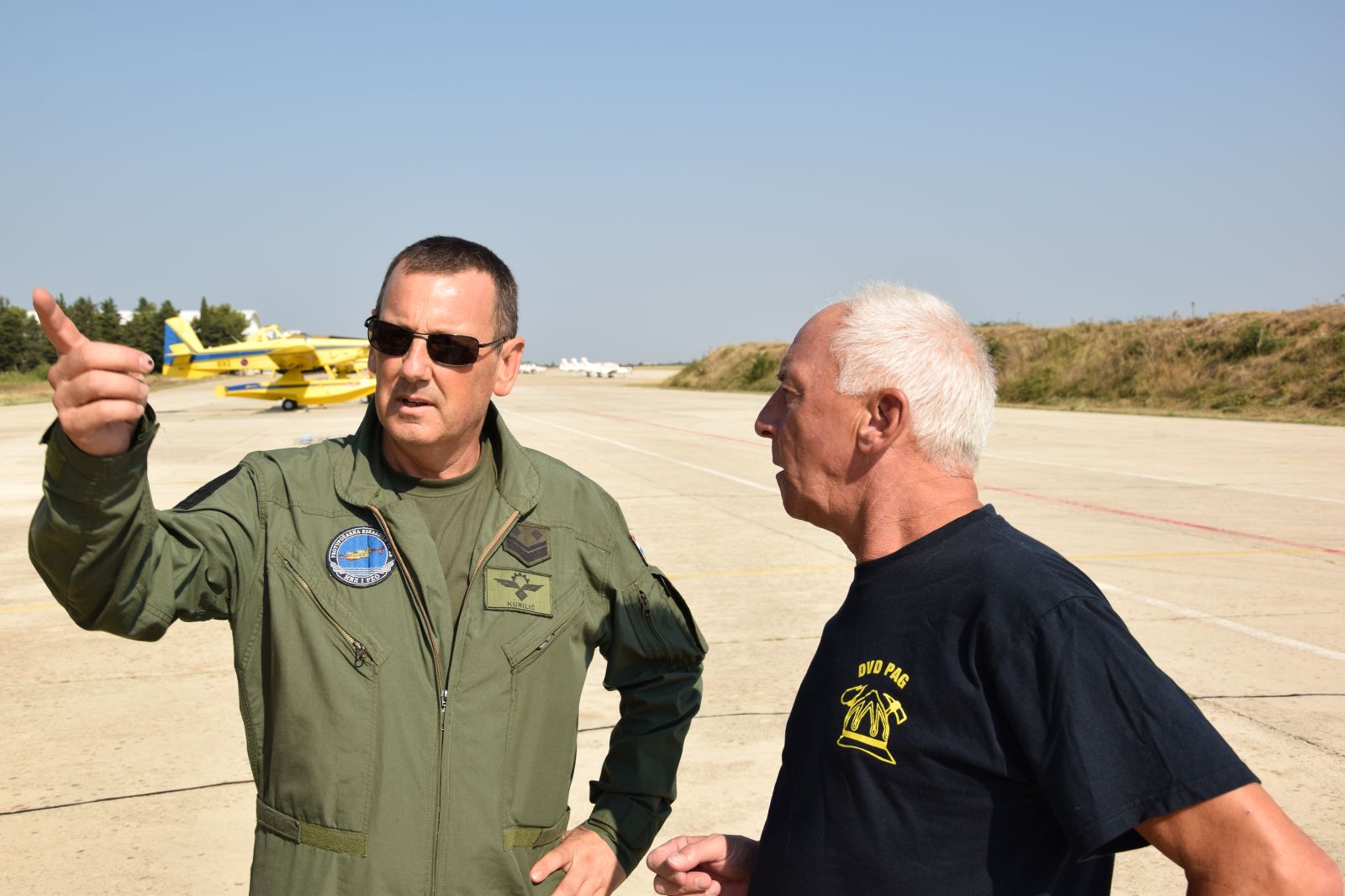 Njemački vatrogasci posjetili zračne snage u vojarni Zemunik