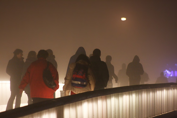 Zadarska večer u magli 8. veljače (foto:Saša Čuka)