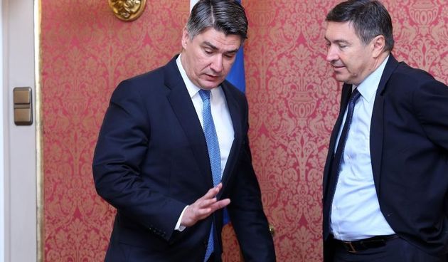 U Banski dvorima odrzana je redovita sjednica Vlade RH na kojoj je, uz ostalo, raspravljano o prijedlogu Zakona o kreditnim institucijama i potrosackom kreditiranju. Zoran Milanovic, Vedran Mornar. Photo: Patrik Macek/PIXSELL