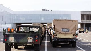 U Gaženicu dopremljena vojna oprema i sredstva za vježbu Immediate Response 21 U Gaženicu dopremljena vojna oprema i sredstva za vježbu Immediate Response 21