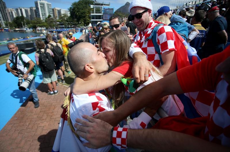 Rio de Janeiro, Brazil – Braća Sinkovic, Martin i Valent, osvajači su olimpijske zlatne medalje u utrci dvojaca na pariće.  Photo: Igor Kralj/PIXSELL