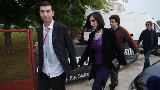 Biograd na Moru, 120510. 
Domacin ovogodisnje dodjele diskografske nagrade Porin je grad Biograd na Moru.
Prve veceri Porina odrzan je koncert pod nazivom Najbolje od Porina, a izvodile su se najbolje pobjednicke pjesme. 
Na slici: Massimo Savic.
Foto: Ju