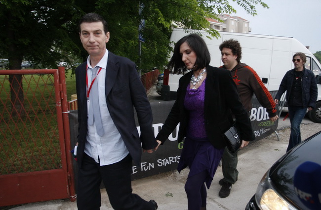 Biograd na Moru, 120510. 
Domacin ovogodisnje dodjele diskografske nagrade Porin je grad Biograd na Moru.
Prve veceri Porina odrzan je koncert pod nazivom Najbolje od Porina, a izvodile su se najbolje pobjednicke pjesme. 
Na slici: Massimo Savic.
Foto: Ju