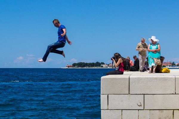 Ludijada maturanata na zadarskoj rivi 17. svibnja 2016. Foto: Bojan Bogdanić