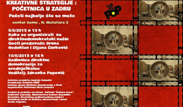 Istraživački projekt ‘Kreativne strategije: Početnica’ u Zadru