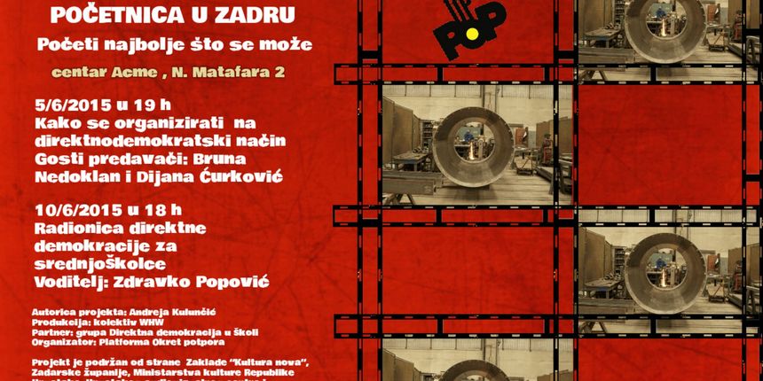 Istraživački projekt ‘Kreativne strategije: Početnica’ u Zadru Istraživački projekt ‘Kreativne strategije: Početnica’ u Zadru