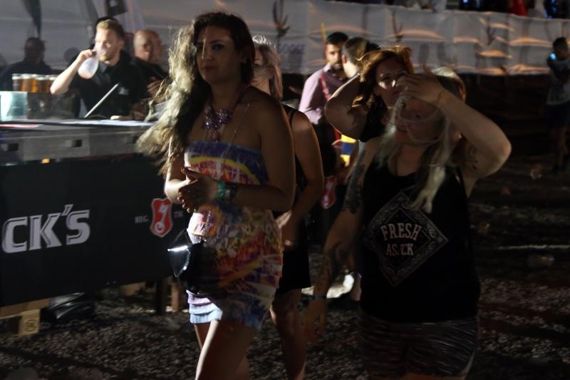 Koncert Chrisa Browna, koji je trebao biti održan na plaži Zrće, zbog jake bure je održan u prepunom klubu Aquarius.  Photo: Dalibor Urukalović/PIXSELL