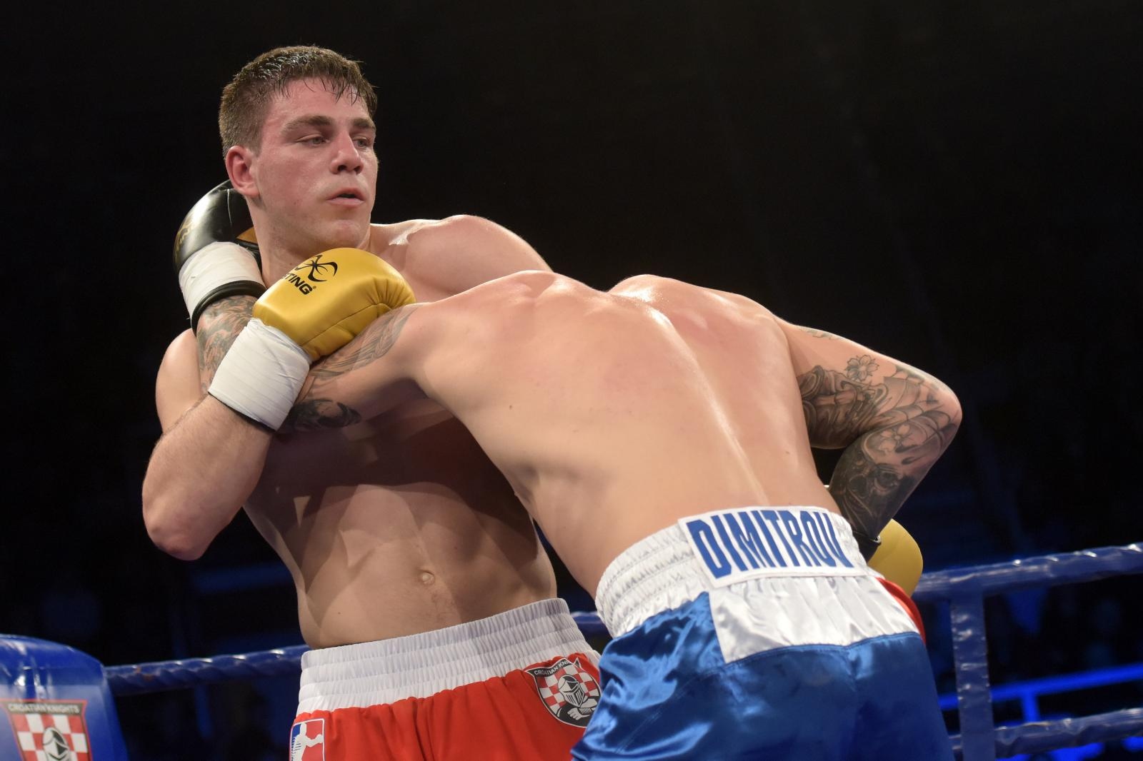 Svjetska boksacka liga, grupa B C1, kategorija 91 kg, Toni Filipi (Croatian Knights) – Kristiyan Stefanov Dimitrov (France Fighting Roosters).