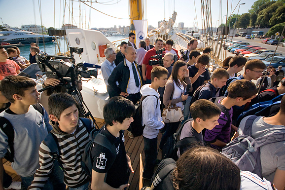 “Kraljica mora” u Zadru, 12. svibnja 2011. (foto:Saša Čuka) “Kraljica mora” u Zadru, 12. svibnja 2011. (foto:Saša Čuka)