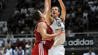 Zadar, 260513.
Dvorana Kresimira Cosica. 
3. polufinalna utakmica prvenstva Hrvatske izmedju KK Zadar i KK Cedevita.
Na fotografiji: Delas (15).
Foto: Luka Gerlanc / CROPIX