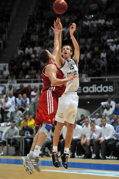 Zadar, 260513.
Dvorana Kresimira Cosica. 
3. polufinalna utakmica prvenstva Hrvatske izmedju KK Zadar i KK Cedevita.
Na fotografiji: Delas (15).
Foto: Luka Gerlanc / CROPIX
