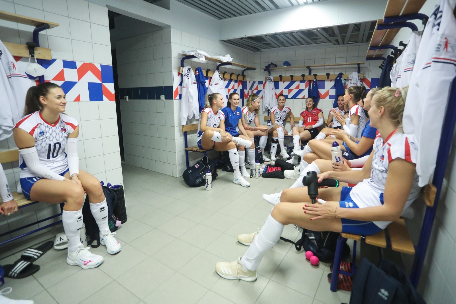 Zadar: Hrvatske i slovačke odbojkašice uoči utakmice Europskog prvenstva Zadar: Hrvatske i slovačke odbojkašice uoči utakmice Europskog prvenstva