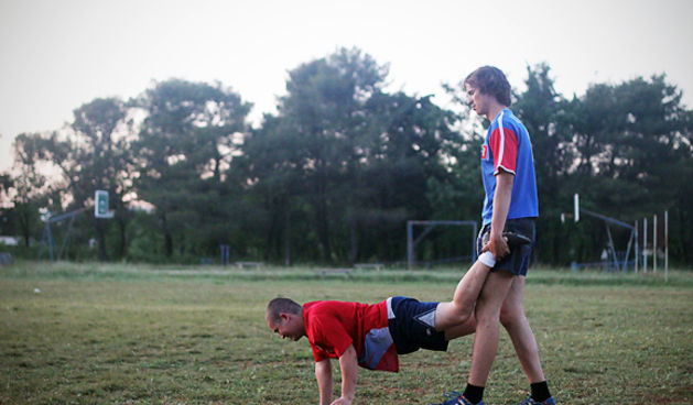 Trening zadarskih ragbijaša u Zemuniku (foto:Saša Čuka)