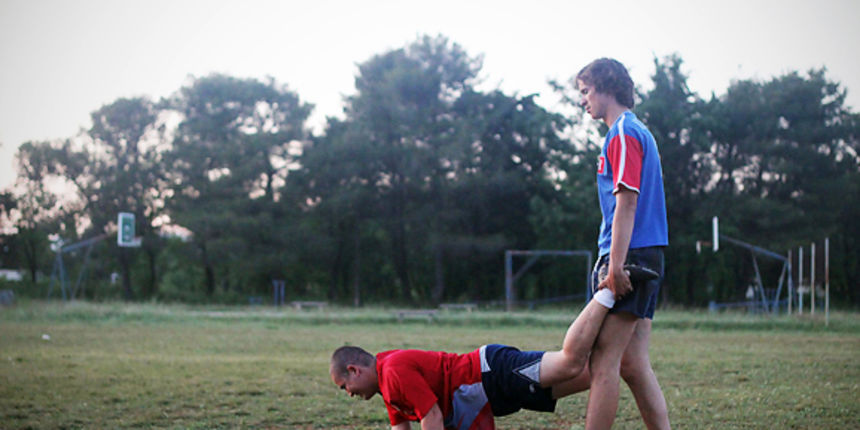 Trening zadarskih ragbijaša u Zemuniku (foto:Saša Čuka)