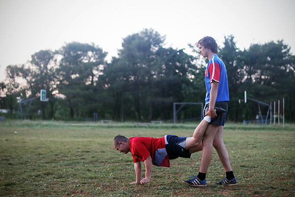Trening zadarskih ragbijaša u Zemuniku (foto:Saša Čuka)