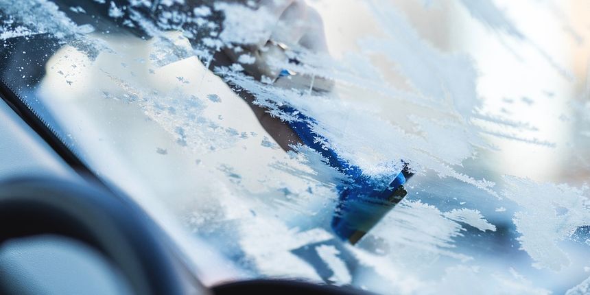 Led na staklu, hladnoća, zaleđeno staklo