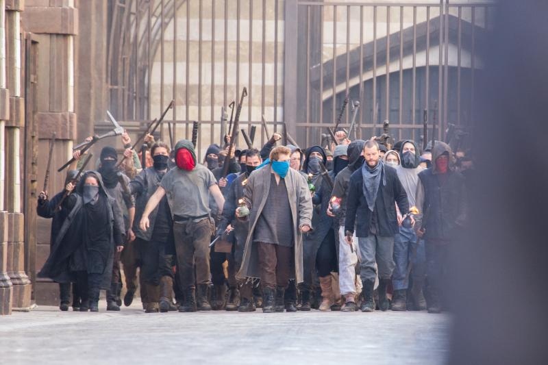 Jamie Dornan na setu snimanja filma Robin Hood Origins