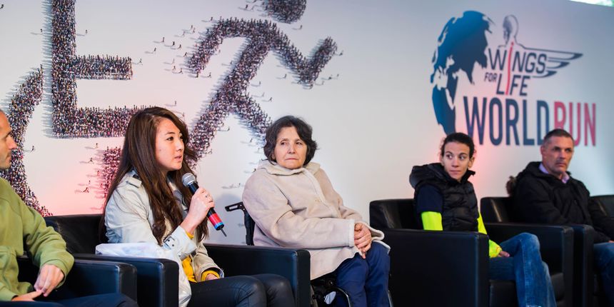 Wings For Life World Run press release at Lake Jarun, Zagreb Croatia 28th october, 2014.