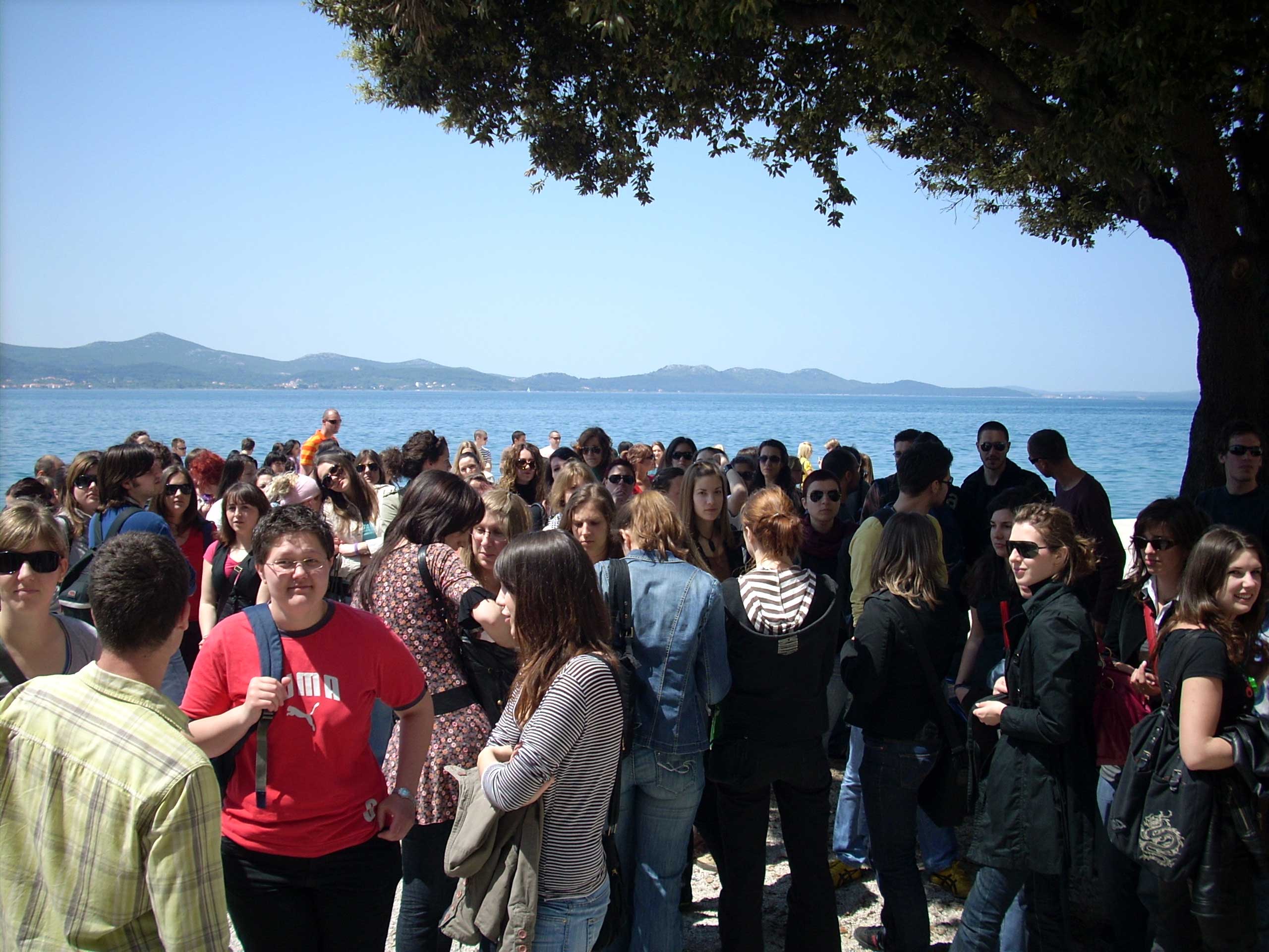 Prosvjed studenata u Zadru Prosvjed studenata u Zadru