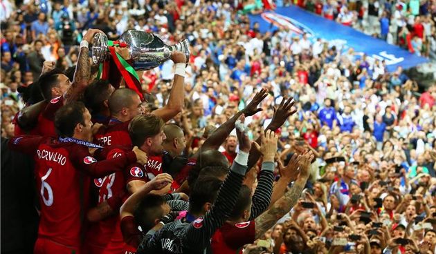 Slavlje portugalskih nogometaša, foto: Hina