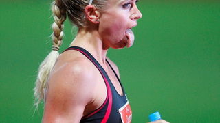 Zagreb, 130911.
IAAF World Challenge Zagreb 2011, 
61. memorijal Borisa Hanzekovica na atletskom stadionu Mladost na Savi.
Na slici: 800 m zene, pobjednica Vessez Maggie.
Foto: Goran Mehkek / CROPIX