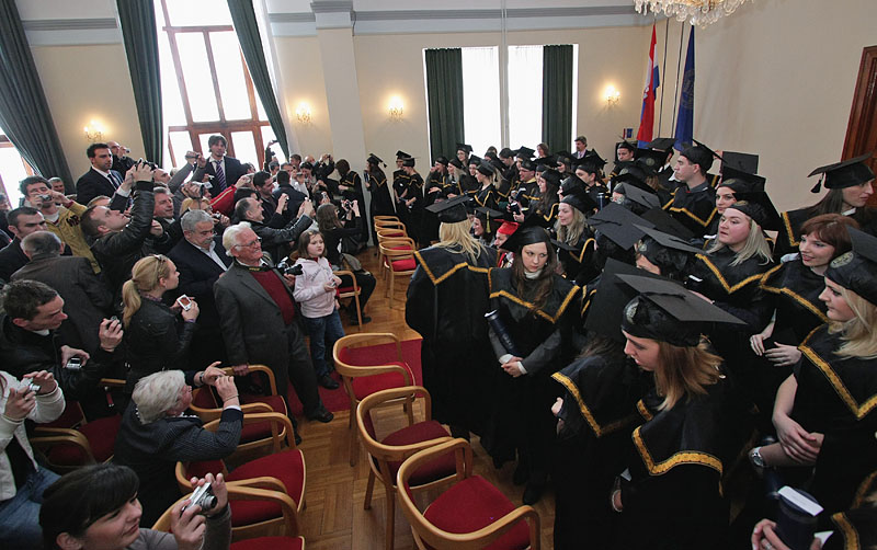 Promocija diplomiranih studenata, 7. ožujka 2009. (foto: Marin Gospić)
