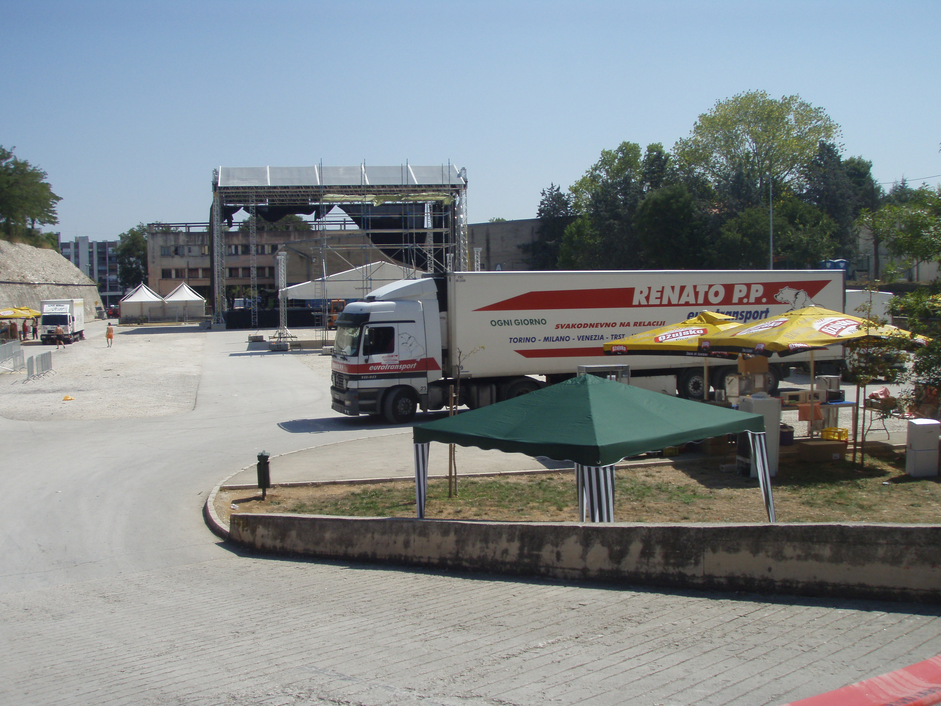 Pripreme za koncert Lennyja Kravitza