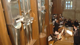 Zadar, 140110.
Danas je zadarskoj katedrali Sv. Stosije zadarski nadbiskup Ivan Prendja blagoslovio nove orgulje. Orgulje su rucno izradjene u njemackom gradu Passau, a placene su od brojnih donacija u Hrvatskoj i inozemstvu. 
Foto: Andrija Lucic / CROPIX