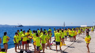 Sasvim osoban doživljaj – 10. dm Millennium Jump sa zadarske rive. Foto: Mladen Malik Barba Sasvim osoban doživljaj – 10. dm Millennium Jump sa zadarske rive. Foto: Mladen Malik Barba