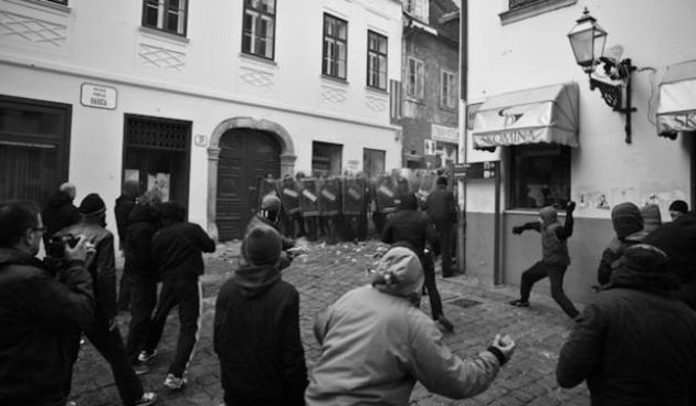 Prosvjed u Zagrebu ( foto Cropix).