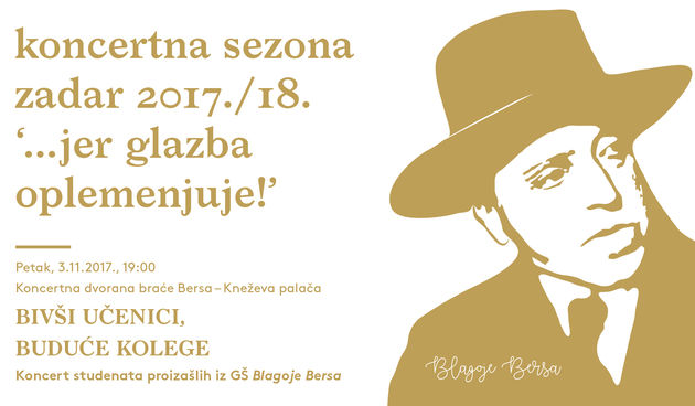Ovog petka koncert studenata GŠ Blagoje Bersa