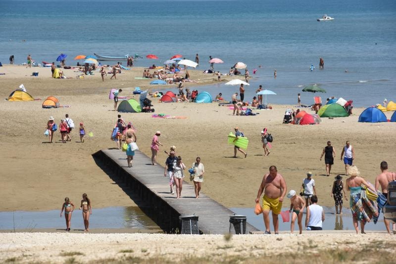 Kraljicina plaza u Ninu, jedna od najljepsih plaza u Hrvatskoj. Photo: Dino Stanin/PIXSELL