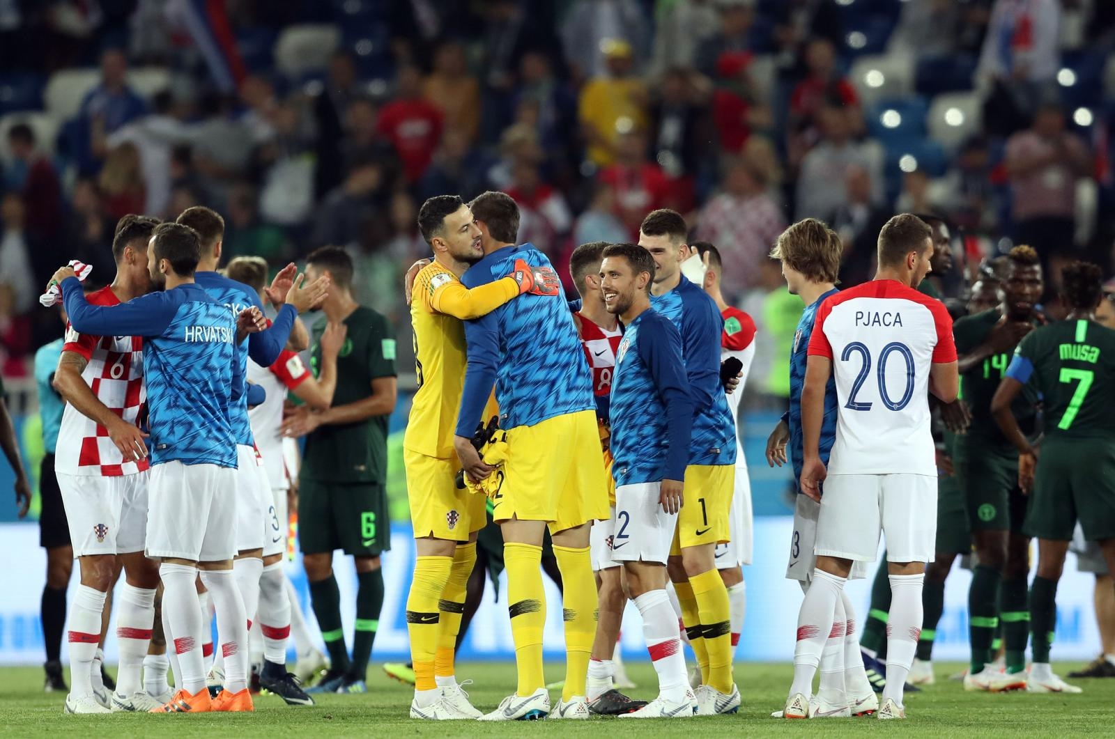SP 2018: Slavlje hrvatskih reprezentativaca nakon pobjede nad Nigerijom SP 2018: Slavlje hrvatskih reprezentativaca nakon pobjede nad Nigerijom