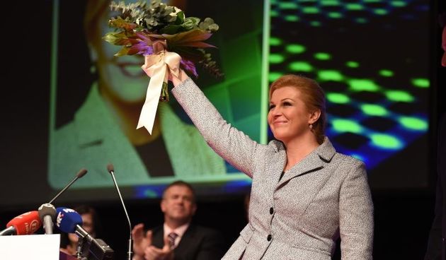 U HNK-u odrzan je izvanredni sabor i biranje novog predsjednika HSP AS-a. Saboru je nazocila i Kolinda Grabar Kitarovic. Photo: Dino Stanin/PIXSELL