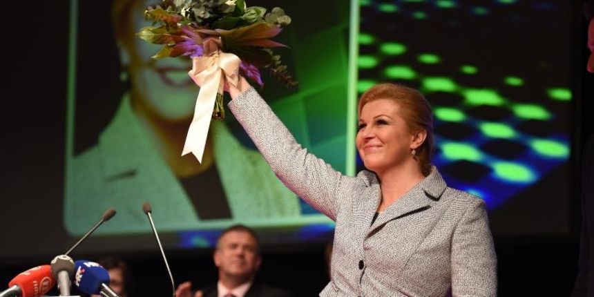 U HNK-u odrzan je izvanredni sabor i biranje novog predsjednika HSP AS-a. Saboru je nazocila i Kolinda Grabar Kitarovic. Photo: Dino Stanin/PIXSELL U HNK-u odrzan je izvanredni sabor i biranje novog predsjednika HSP AS-a. Saboru je nazocila i Kolinda Grabar Kitarovic. Photo: Dino Stanin/PIXSELL