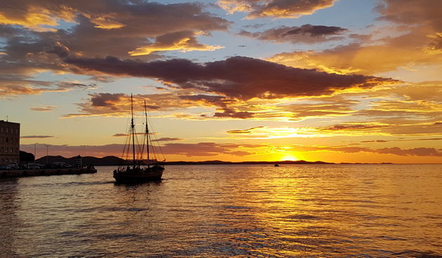 Spektakularan zalazak sunca 22. kolovoza 2016.  Foto:Mladen Malik