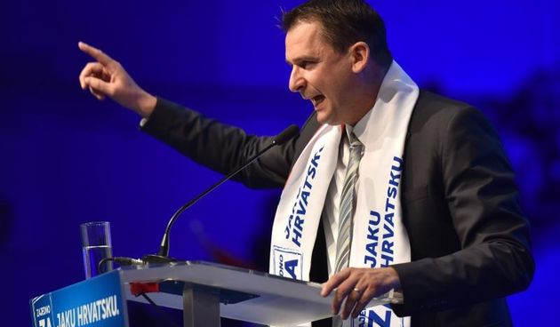 Zadar – (Rudolf Dvorski) Tomislav Karamarko prisustvovao je sredisnjem predizbornom skupu HDZ-a i Domoljubne koalicije za IX. izbornu jedinicu koji se odrzao u dvorani Jazine. Photo: Dino Stanin/PIXSELL