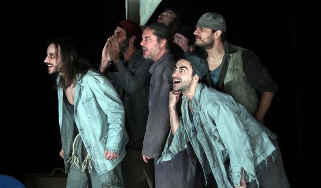 Zagrebacko kazaliste mladih, konferencija za medije na kojoj je redatelj predstave Rene Medvesek predstavio predstavu Kristofor Kolumbo, nakon koje je ansambl izveo dio predstave. Photo: Goran Jakus/PIXSELL