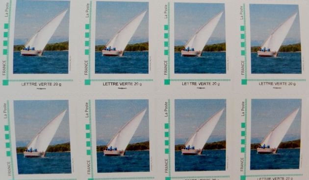 Iz Francuske stigla poštanska marka gajete “Mala Matulića”, foto: Naši Školji