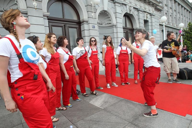 Održan je XV Zagreb Pride pod motom Još Hrvatska ni propala. Photo: PIXSELL Održan je XV Zagreb Pride pod motom Još Hrvatska ni propala. Photo: PIXSELL