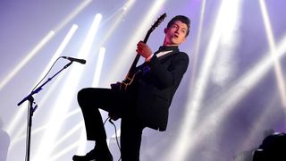 25.06.2013., Zagreb – INmusic festival na zagrebackom jezeru Jarun unatoc losem vremenu okupio je veliki broj posjetitelja. Nastup benda Arctic Monkeys. Photo: Marko Prpic/PIXSELL