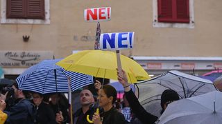 U Zadru novi prosvjed protiv covid potvrda