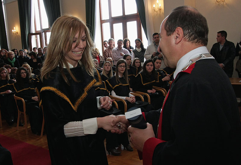 Promocija diplomiranih studenata, 7. ožujka 2009. (foto: Marin Gospić)