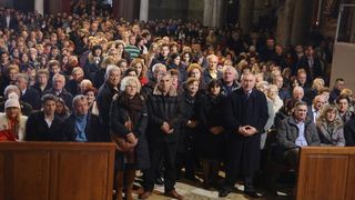 25.12.2013., Zadar – Svecanu misu polnocku povodom rodjenja Isusa Krista u katedrali svete Stosije predvodio je nadbiskup Zelimir Puljic. Photo: Filip Brala/PIXSELL 25.12.2013., Zadar – Svecanu misu polnocku povodom rodjenja Isusa Krista u katedrali svete Stosije predvodio je nadbiskup Zelimir Puljic. Photo: Filip Brala/PIXSELL