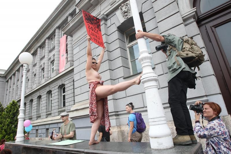 Održan je XV Zagreb Pride pod motom Još Hrvatska ni propala. Photo: PIXSELL Održan je XV Zagreb Pride pod motom Još Hrvatska ni propala. Photo: PIXSELL