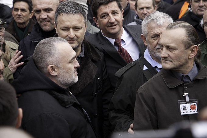 Zadarski branitelji na prosvjedu u Zagrebu 26. veljace 2011, Foto: Leo Banic Zadarski branitelji na prosvjedu u Zagrebu 26. veljace 2011, Foto: Leo Banic