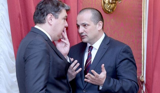 U Banskim dvorima odrzana je redovita sjednica Vlade RH. Photo: Patrik Macek/PIXSELL Autor  Patrik Macek/PIXSELL Ključne riječi  Orsat Miljenic, Boris Lalovac, Vlada RH, sjednica