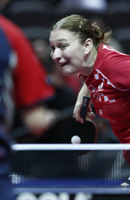 Split, 020310.
Spaladium Arena.
Trece kolo Europske lige u stolnom tenisu odrzalo se u Spaladium Areni gdje su snage odmjerili reprezentacija Hrvatske sa Srbijom u muskoj kategoriji i reprezentacija Hrvatske sa Madjarskom u zenskoj kategoriji.
Spektakl j Split, 020310.
Spaladium Arena.
Trece kolo Europske lige u stolnom tenisu odrzalo se u Spaladium Areni gdje su snage odmjerili reprezentacija Hrvatske sa Srbijom u muskoj kategoriji i reprezentacija Hrvatske sa Madjarskom u zenskoj kategoriji.
Spektakl j