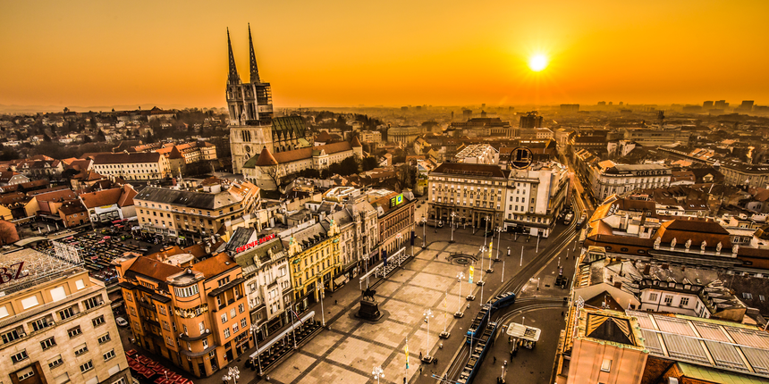 Zagreb- Trg bana Josipa Jelačića