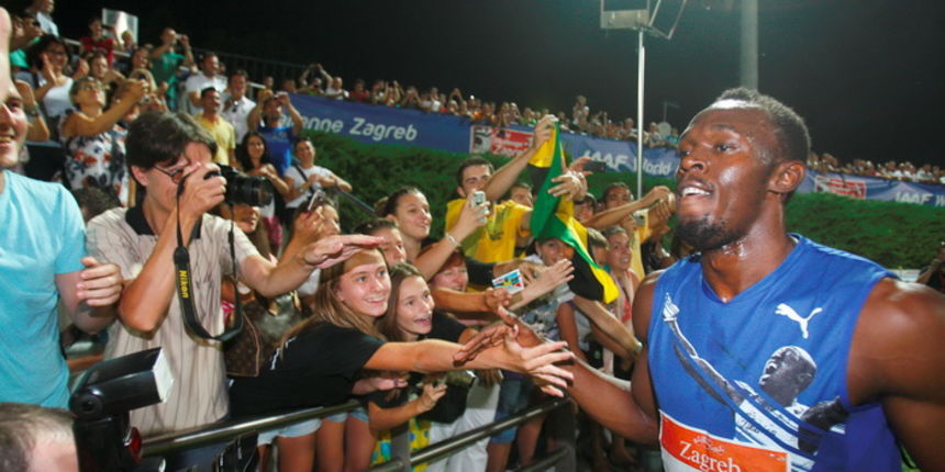 Zagreb, 130911.
IAAF World Challenge Zagreb 2011,
61. memorijal Borisa Hanzekovica na atletskom stadionu Mladost na Savi.
Na slici: Usain Bolt pobjednik na 100 m.
Foto: Goran Mehkek / CROPIX Zagreb, 130911.
IAAF World Challenge Zagreb 2011,
61. memorijal Borisa Hanzekovica na atletskom stadionu Mladost na Savi.
Na slici: Usain Bolt pobjednik na 100 m.
Foto: Goran Mehkek / CROPIX